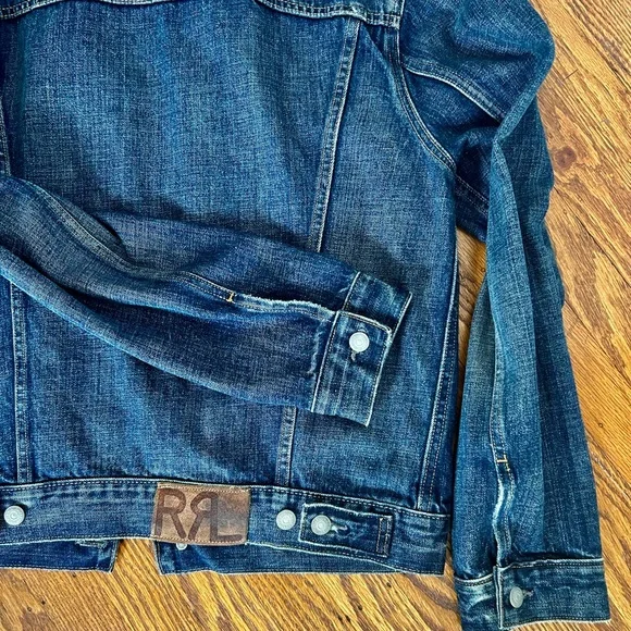 Ralph Lauren Men’s vintage blue jean jacket. Medium, good condition - Picture 3 of 5